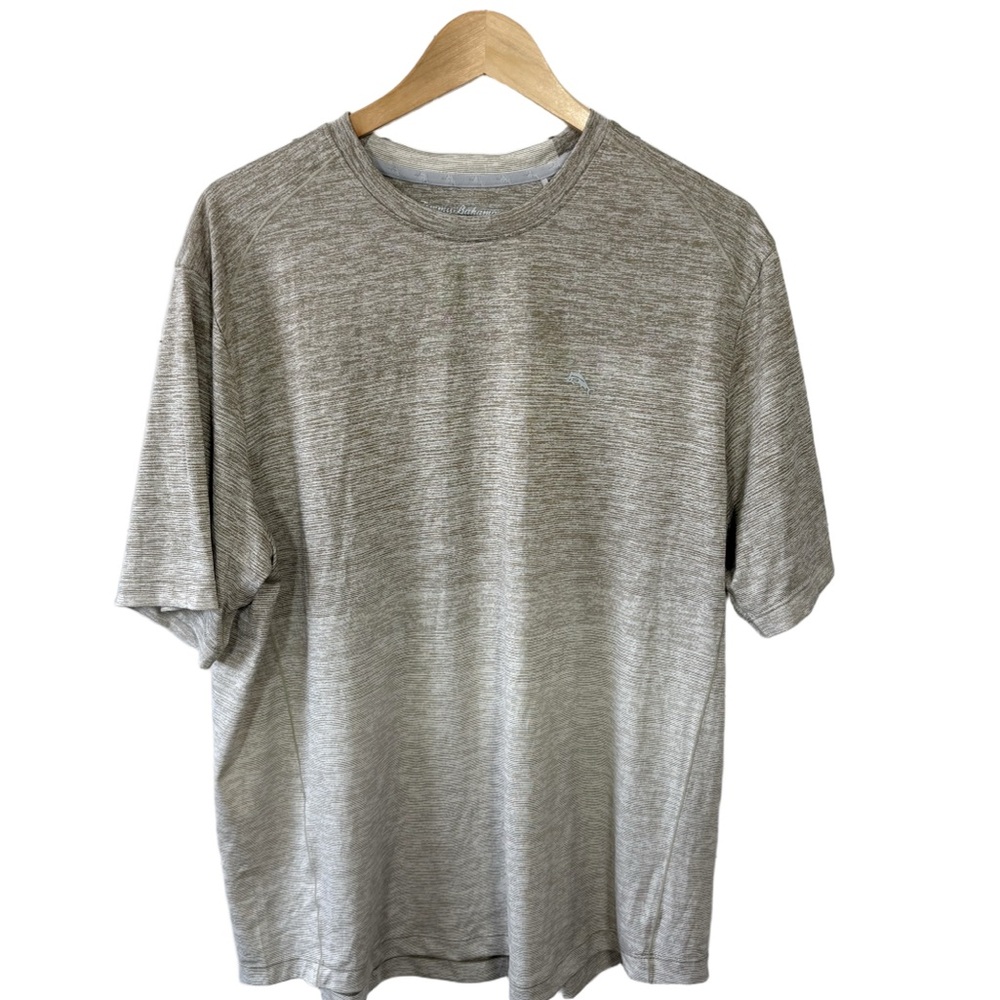 Tommy Bahama IslandZone Marlin Tee L Gray Performance